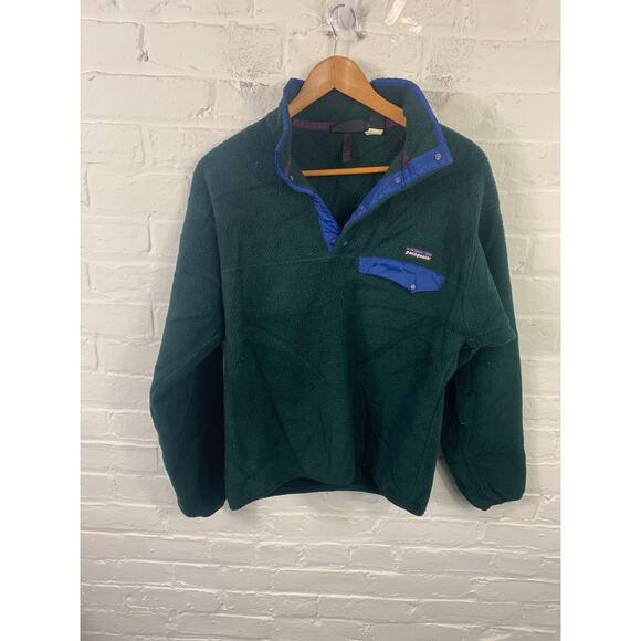Patagonia Sweaters - Patagonia Women's Synchilla Snap-T Fleece Pullover Sweater Green Size Small